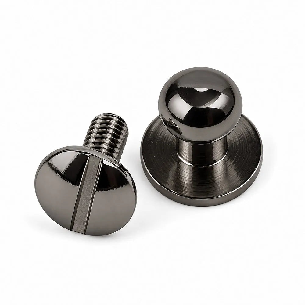 Knopiki kaletnicze 6 mm - ciemny nikiel – CraftPoint