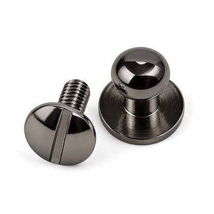 Knopiki kaletnicze 6 mm - ciemny nikiel – CraftPoint