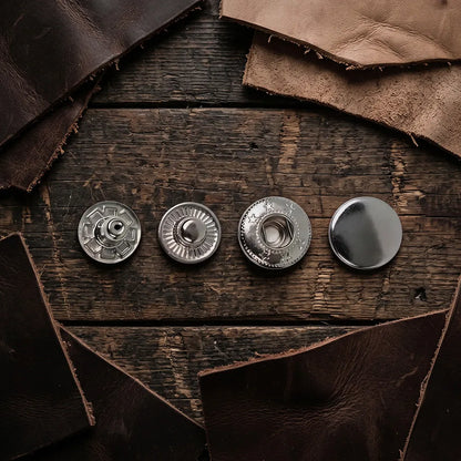 Napy (zatrzaski) 15mm - srebrne - 10 kompletów – CraftPoint
