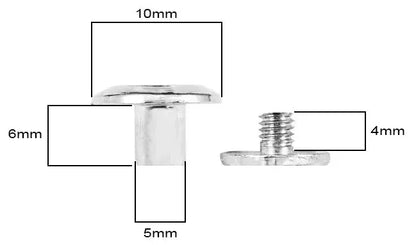 Nity skręcane 10/6mm - brązowy - stare złoto – CraftPoint
