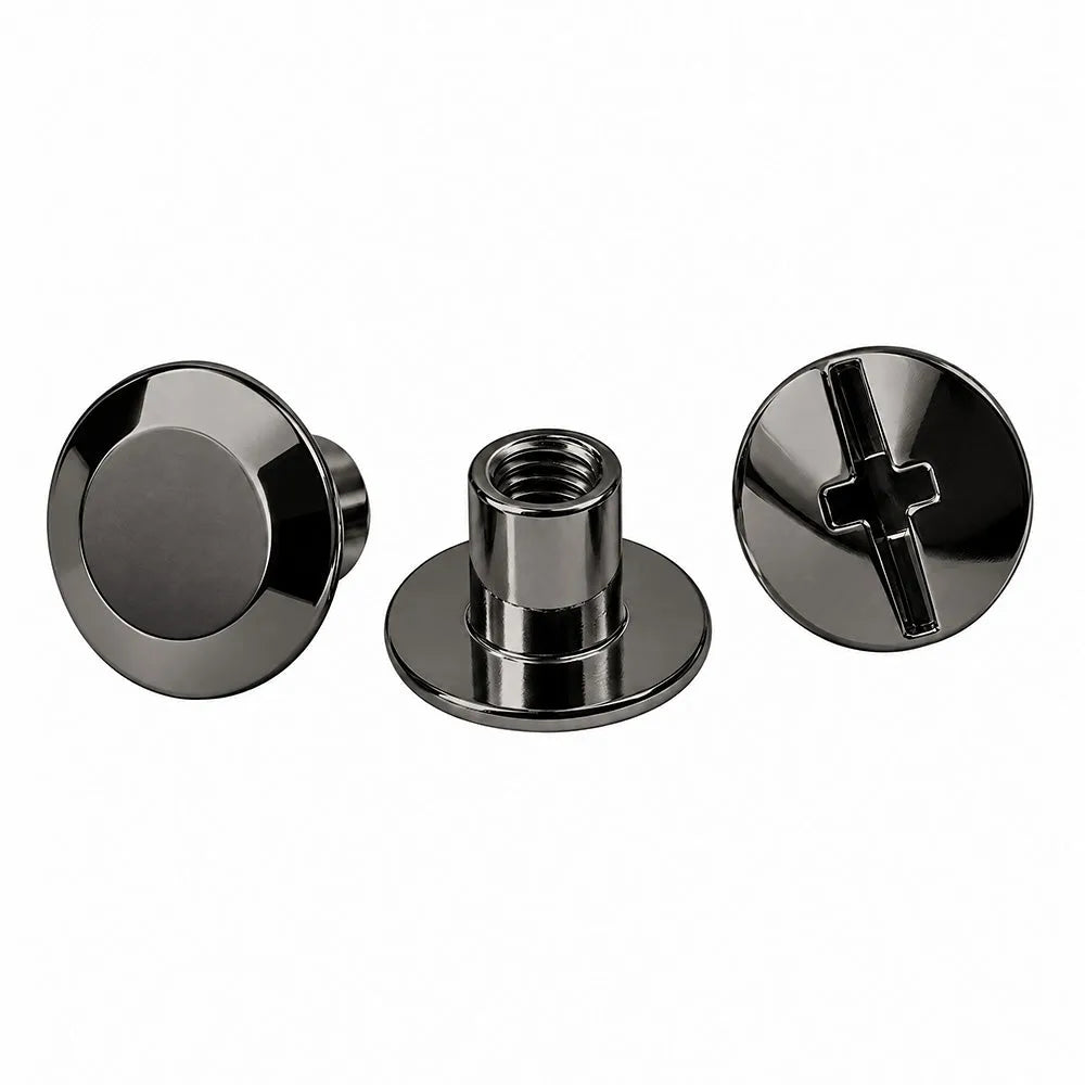 Nity skręcane 10/6mm – czarny nikiel – CraftPoint