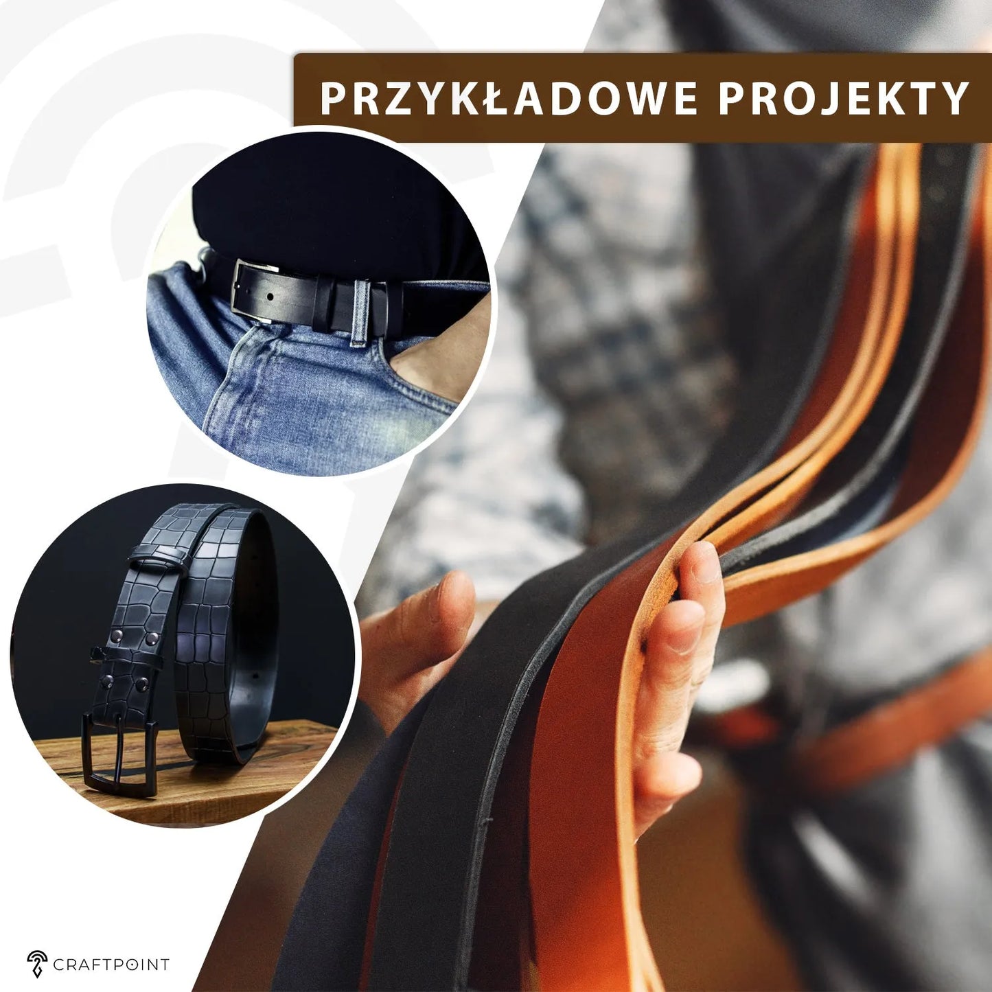 Pas ze skóry naturalnej 2-2,5mm, 140cm, 15-80mm – CraftPoint
