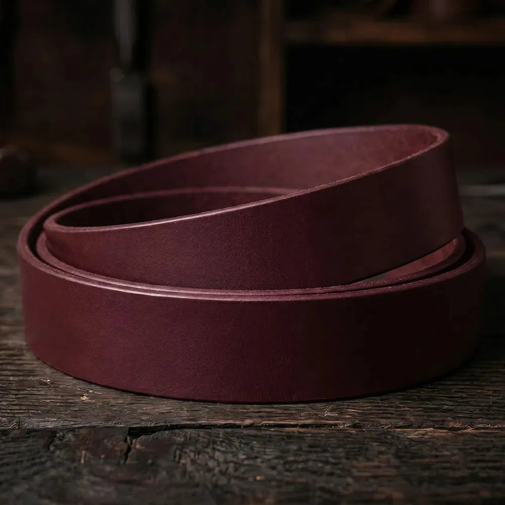 Pas ze skóry naturalnej 3,0-3,5mm, 140cm, 15-80mm - Bordeaux – CraftPoint