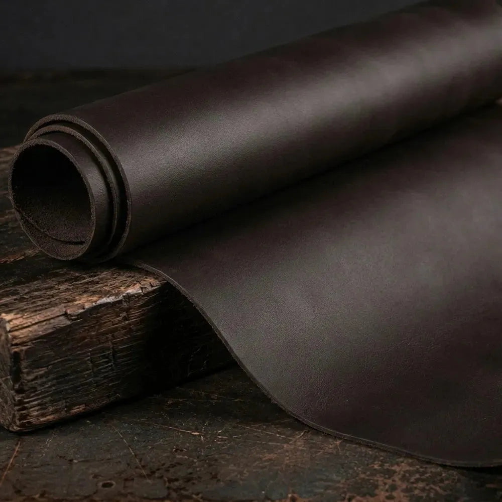 Pas ze skóry naturalnej - ciemny brąz - 4-4.5mm, 120-130cm, 15-80mm – CraftPoint