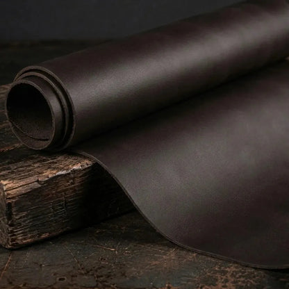 Pas ze skóry naturalnej - ciemny brąz - 4-4.5mm, 120-130cm, 15-80mm – CraftPoint