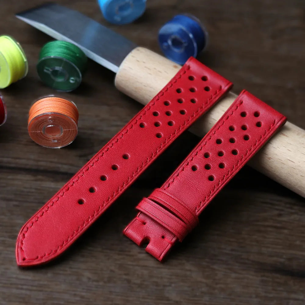 Skóra bydlęca 1.2 mm na paski do zegarka - Rosso – CraftPoint