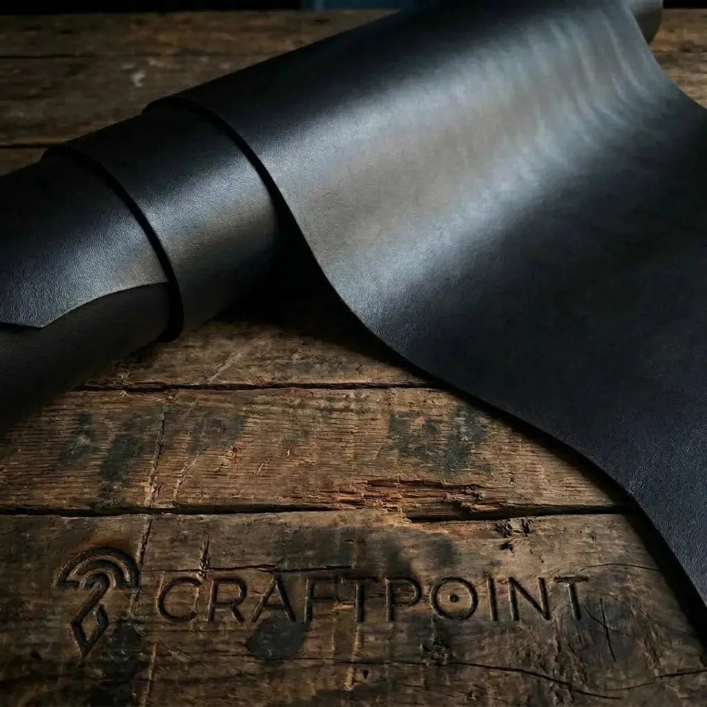 Skóra bydlęca licowa czarna 3.0 - 3.5 mm – CraftPoint