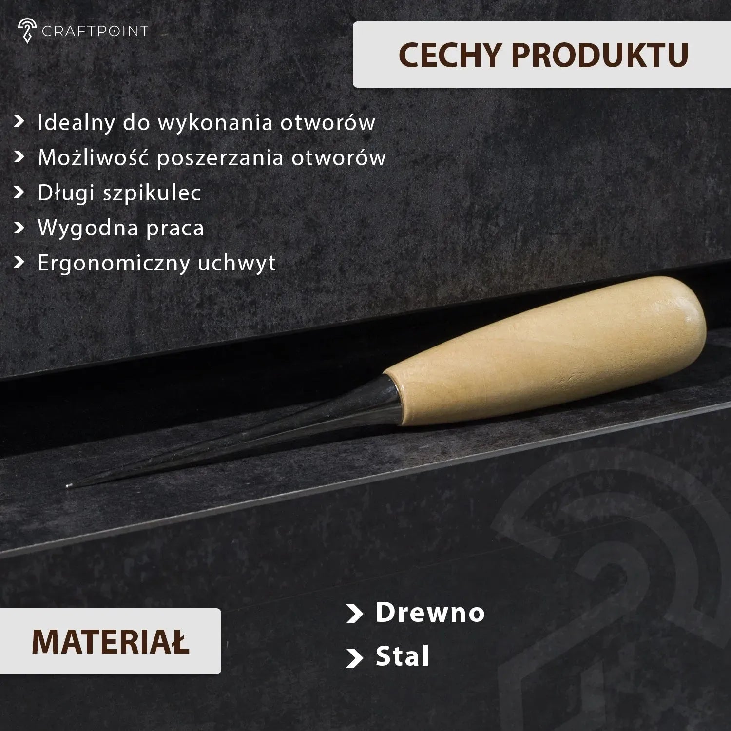 Szydło kaletnicze 12 cm – CraftPoint