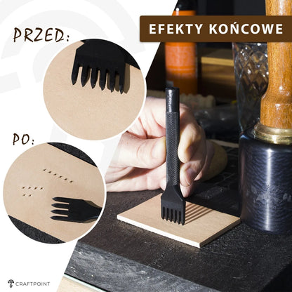 Wybijaki do otworów pod szew 4mm - zestaw 4 sztuk – CraftPoint